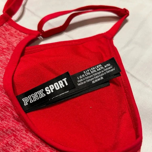 PINK Victoria's Secret Red Seamless Sports Bra - Picture 3 of 4